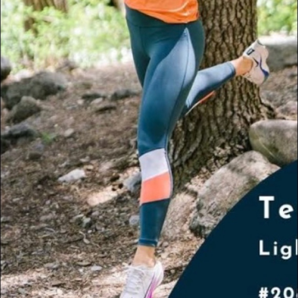 Zyia Teal Angle Block Light n Tight Hi-Rise